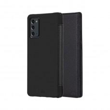 Защитный чехол книжка натуральная кожа Case-Mate Wallet Folio для Samsung Galaxy Note 20 N980 Черный