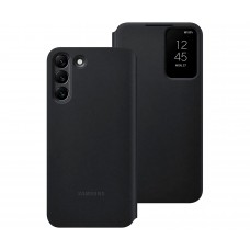 Смарт чехол книжка Samsung Galaxy S22 Plus SM-G906 SM-G9060 S-View Flip Cover (Clear View) Black Черный
