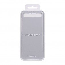 Чехол книжка Samsung Galaxy Z Flip 5G Leather Cover SM-F700x SM-F707x Серый