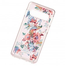 Фирменный противоударный чехол tech21 Liberty London для Samsung Galaxy S10e Pure Print Delphine SM-G970
