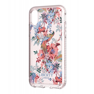 Фирменный противоударный чехол tech21 Liberty London для iPhone Xs Max Pure Print Delphine