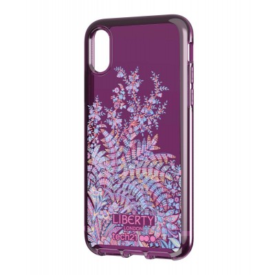Фирменный противоударный чехол tech21 Liberty London для iPhone X XS Pure Print Shangri-La