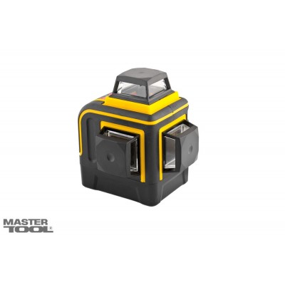 Уровень лазерный MasterTool GM H360+2*V360, 3 лазерные головки RED, 0.2мм/м, 10м, Li-ion, сумка (Арт.: 30-1912)