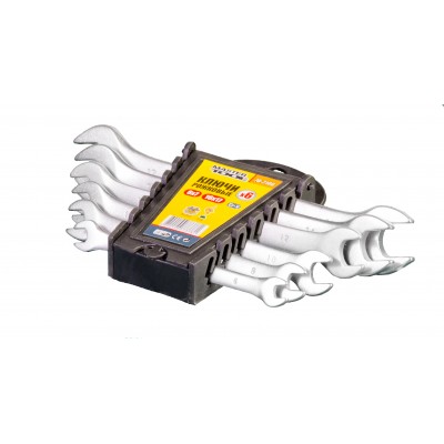 Ключи рожковые MasterTool GM набор 6 шт(6х7 TO 16х17)SS (Арт.: 70-2106)