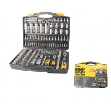Набор насадок торцевых MasterTool GM PROFI CrV 1/4” - 1/2”, удлиняющаяся трещотка 72 зуба, 111 шт, кейс (Арт.: 78-5112)