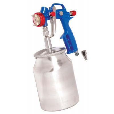 Краскопульт MasterTool GM HP НБ 1000 мл, алюминий Ø 1,5 мм,  1(60-220 л/мин, 3,5-5 бар (Арт.: 81-8717)