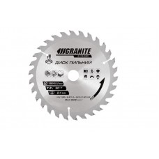 Диск пильный GRANITE GM для дерева с твердосплавными напайками 180*22,2*30Т, адаптер 22,2-20, 8500 об/м (5-18-030)