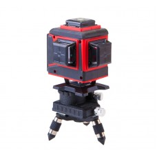 Уровень лазерный MPT GM PROFI H360+2*V360, 3 лазерные головки GREEN, 0.3мм/м, 45м, Li-ion, тренога, сумка (MLL1207)