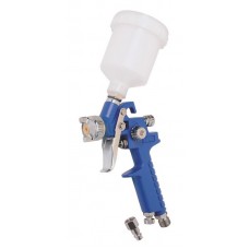 Краскопульт MASTERTOOL GM HVLP MINI ВБ  125 мл, пластик, Ø 0,8 мм, 70-110 л/мин, 2-2,5 бар (80-8930)