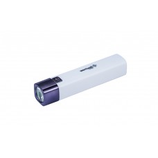 Фонарь WERTVOLL GM 3 режима LED Li-ion 1200 mAh/t 7000 K/80 lum powerbank ABS 122х25 мм WHITE (RX-8001)