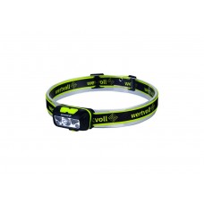 Фонарь налобный WERTVOLL GM 7 режимов СREELED/2xSMDLED/2xREDLED IP44 Li-pol 1200 mAh/t 7000 K/130 lum ABS 57х34х32 мм (RX-8014)