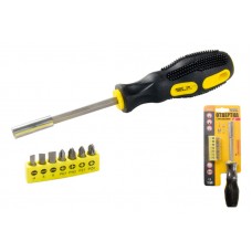 Отвёртка магнитная MASTERTOOL 250 мм 7-В-1 PH1- 2/SL4-5-6/PZ1-2 25 мм GM (40-0142)