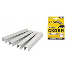 Скобы 12 мм, 1000 шт, ТИТУЛ GM (41-0112)