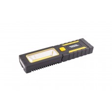 Фонарь MASTERTOOL GM магнитный с подвесом, 220*54*28 мм, 4 x LED + COB LED, 3 x AAA, ABS 94-0808