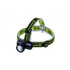 Фонарь налобный WERTVOLL GM 3 режима LED IP44 Li-ion 600 mAh/t 8000 K/90 lum ABS 71х62х37 мм (RX-8011)