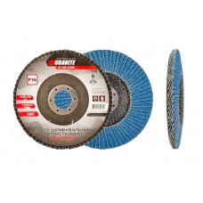Диск шлифовальный лепестковый конусный ZIRCONIA Т29 зерно  36 125*22 мм GRANITE GM (8-32-036)