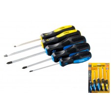 Набор отверток MASTERTOOL GM 5 шт (PH0*75, 1*75, 2*100, SL5*75, 6*100) (40-1505)