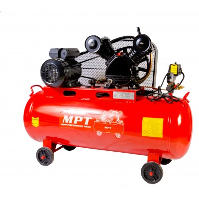 Компрессор MPT GM PROFI 100 л, 2500 Вт/3 л.с., 1050 об/мин, 250 л/мин, 8 атм, медная обмотка (Арт.: MAC30103B)