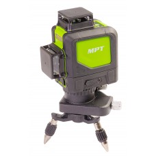 Уровень лазерный MPT GM H360+2*V360, 3 лазерные головки GREEN, 0.3мм/м, 45м, Li-ion, тренога, сумка (Арт.: MLL1205)